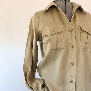 Ralph Lauren linen twill safari shirt